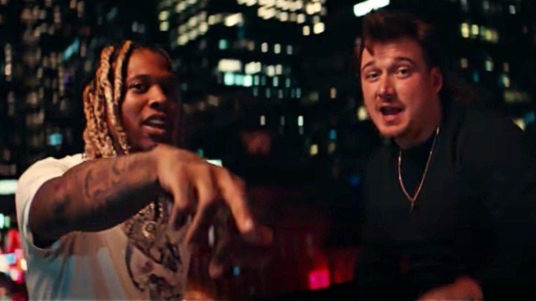 Morgan Wallen and Lil Durk broadway girls music video