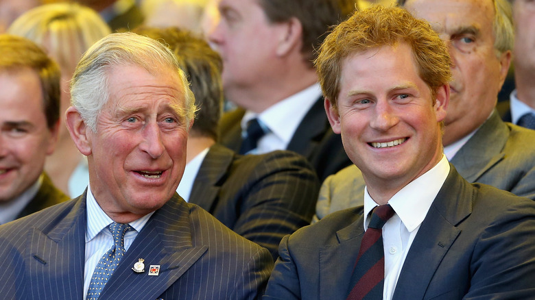 Prince Charles, Prince of Wales and Prince Harry, Duke of Sussex attend event 2019