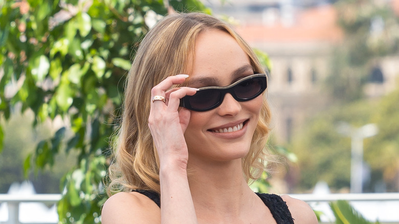 Lily-Rose Depp smiling