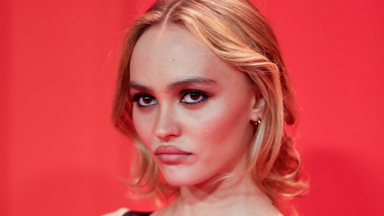 Lily-Rose Depp posing