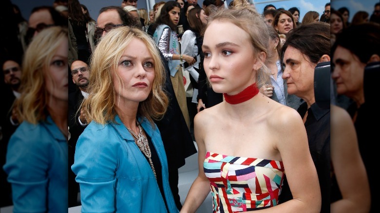 Vanessa Paradis with her daughter Lily-Rose Depp