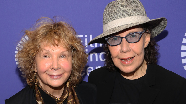 Lily Tomlin and Jane Wagner at an event 