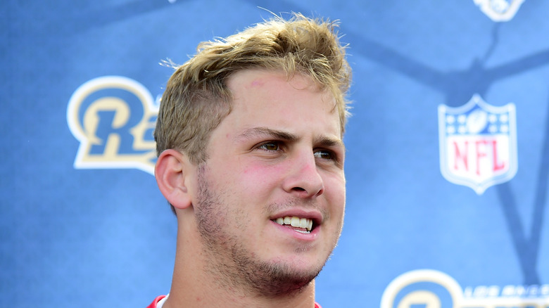 Jared Goff smiling in close-up