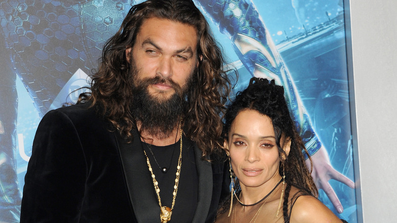 Lisa Bonet and Jason Momoa posing together