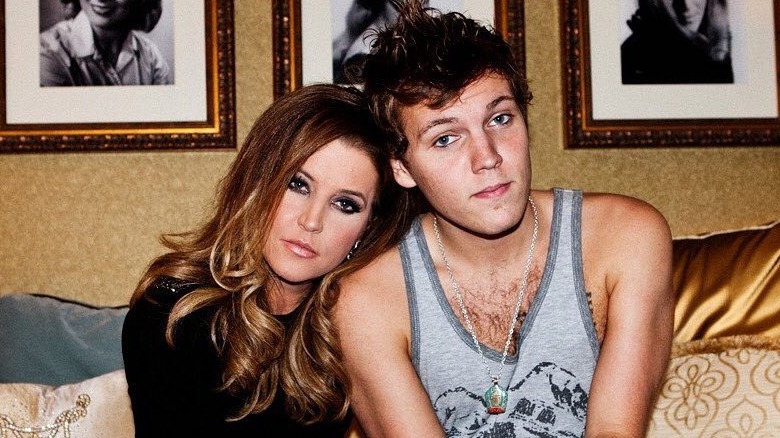 Lisa Marie Presley with son Benjamin Keough