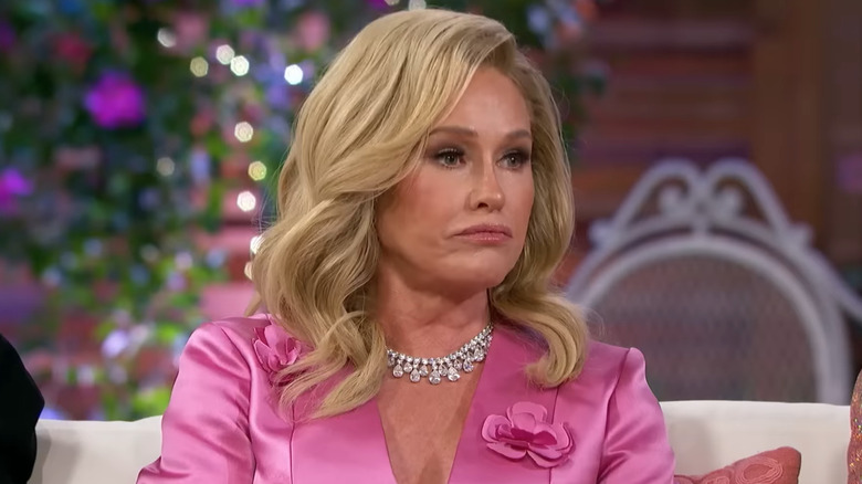 Kathy Hilton frowning on RHOBH reunion 