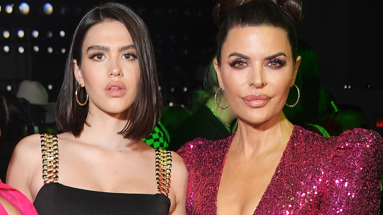 Lisa Rinna and Amelia Hamlin posing on red carpet