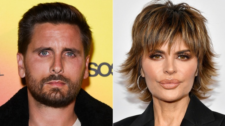 Scott Disick and Lisa Rinna posing for the camera