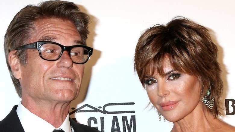 Harry Hamlin, Lisa Rinna at the 2018 Elton John AIDS