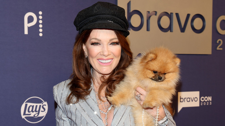 Lisa Vanderpump and her dog