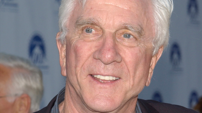 Leslie Nielsen smiling 