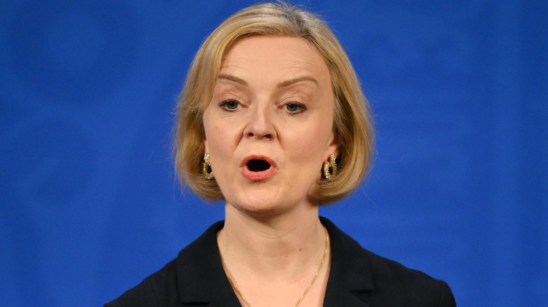 Liz Truss speaking