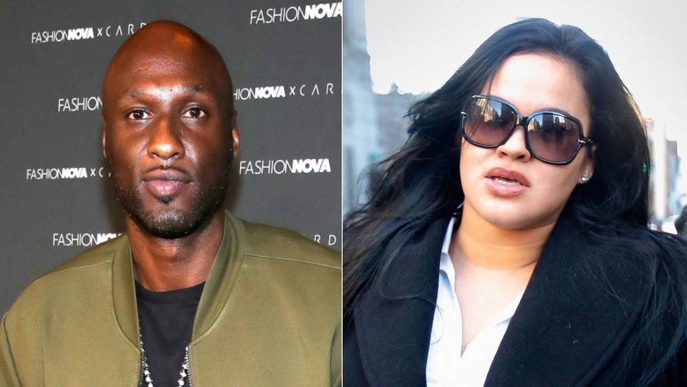 Lamar Odom (left), Liza Morales (right)