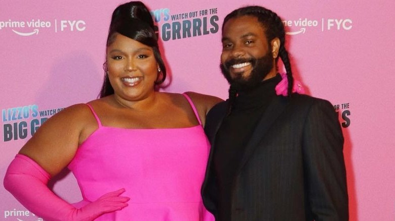 Lizzo and Myke Wright together on the red carpet