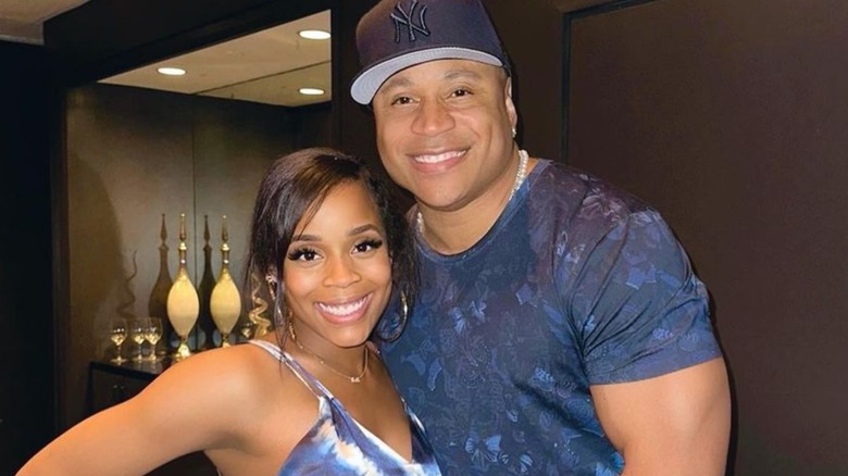 LL Cool J and Italia Anita Smith, both smiling