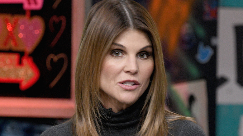 Lori Loughlin gray turtleneck