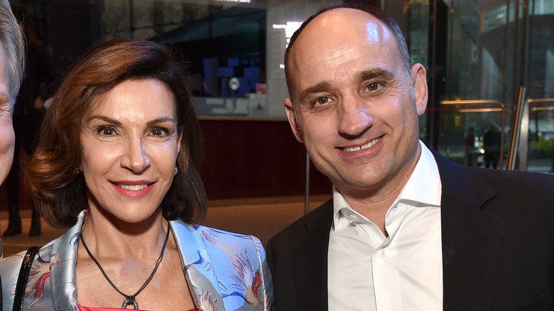 Hilary Farr and David Visentin smiling