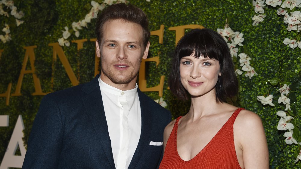 Sam Heughan and Caitriona Balfe at Starz's special FYC Day screening of Outlander