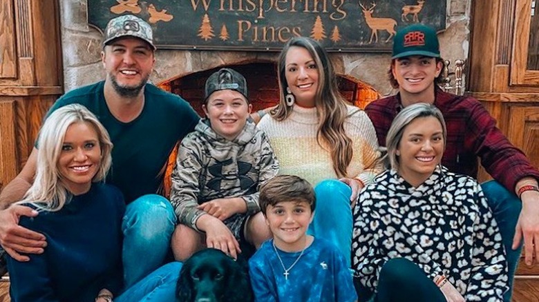 Luke Bryan and his brood