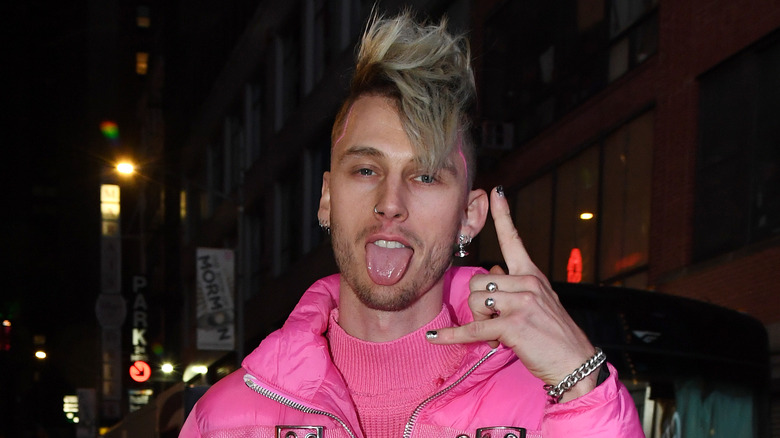 Machine Gun Kelly in Times Square