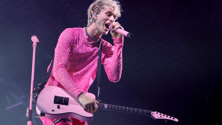 Machine Gun Kelly performing on stage