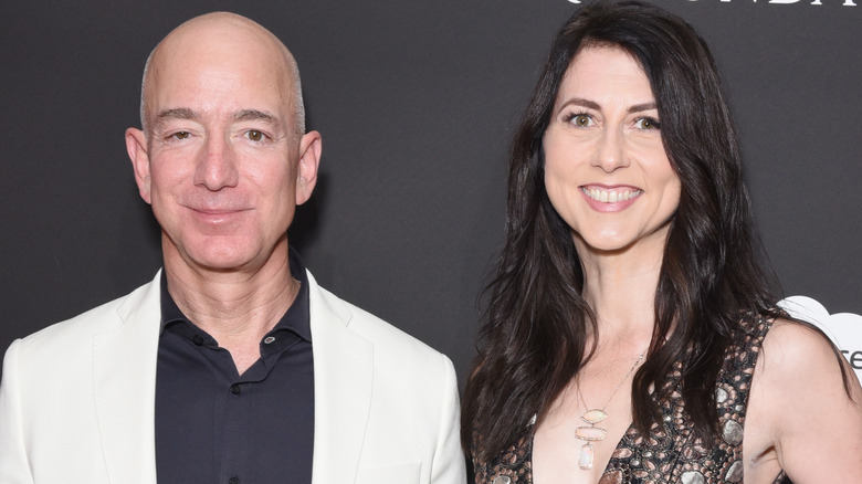  MacKenzie Scott and Jeff Bezos at an event