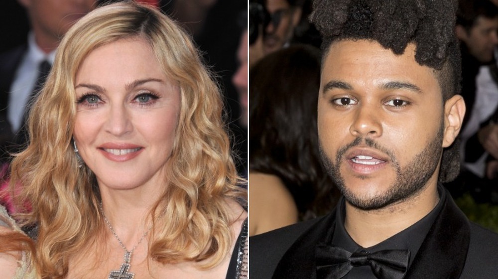 Madonna and The Weeknd side-by-side