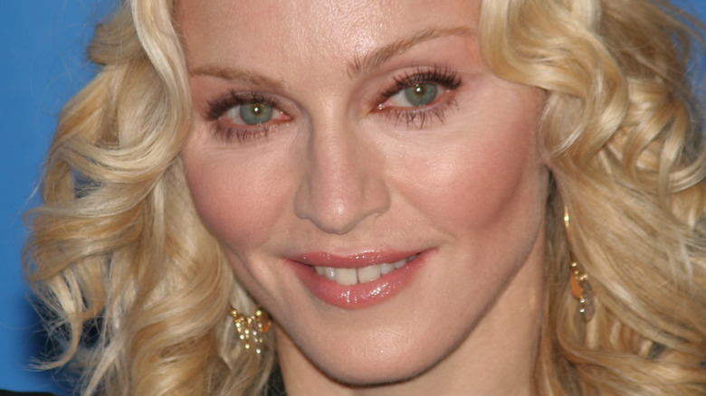 Madonna smiles for the camera 