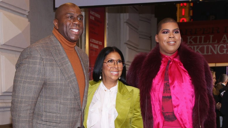 Magic Johnson, Cookie, and EJ Johnson