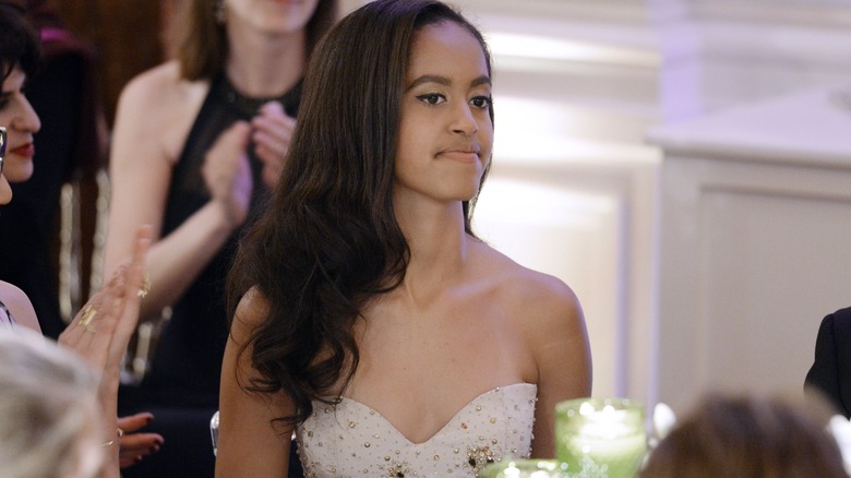 Malia Obama at state dinner