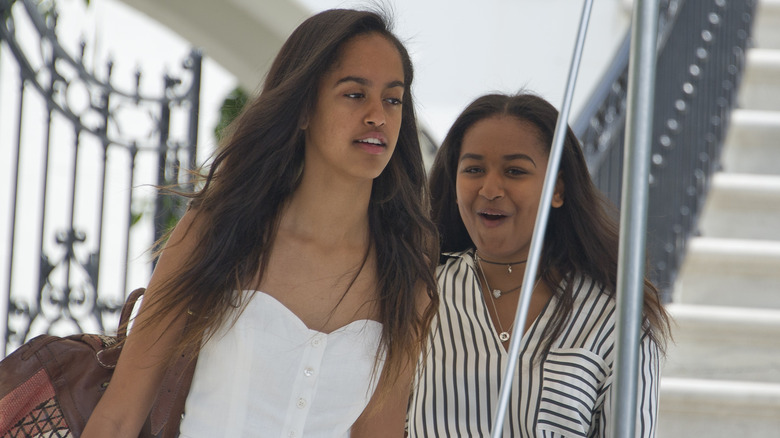 Malia and Sasha Obama