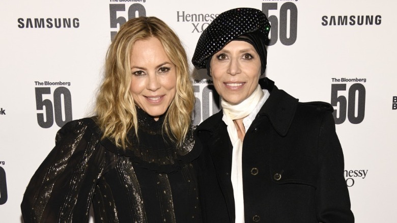 Maria Bello Dominique Crenn smiling