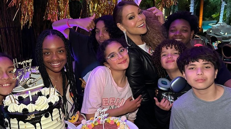 Mariah Carey at Moroccan and Monroe's birthday party