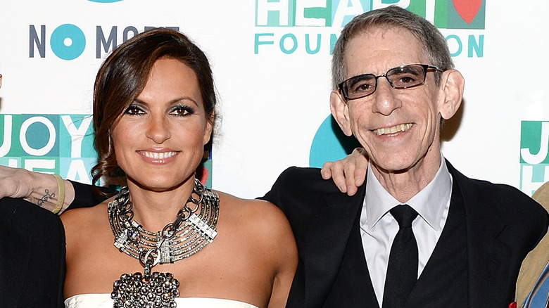 Mariska Hargitay and Richard Belzer smiling