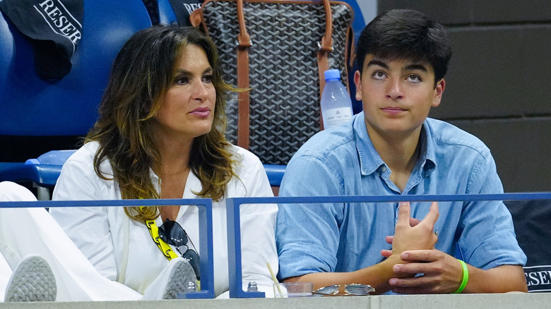 Mariska Hargitay, son, US open