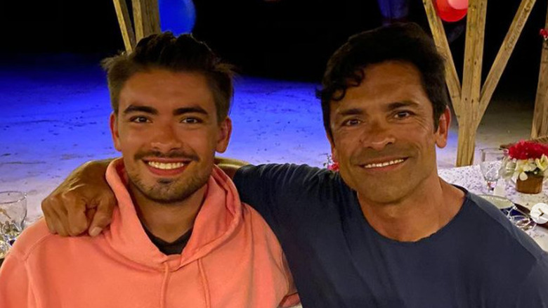 Mark and Michael Consuelos smile 