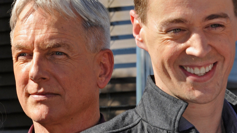 Mark Harmon and Sean Murray during an event in 2016