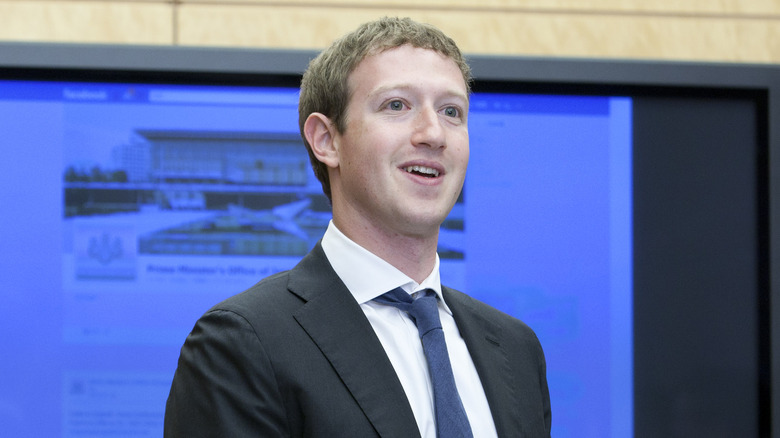 Mark Zuckerberg in a suit