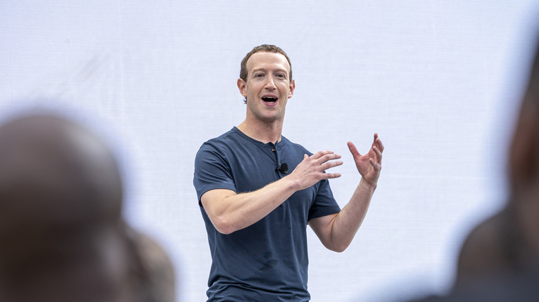 Mark Zuckerberg talking with hands