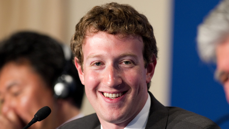 Mark Zuckerberg smiling