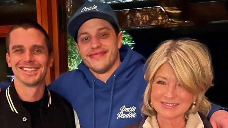 Antoni Porowski, Pete Davidson, and Martha Stewart