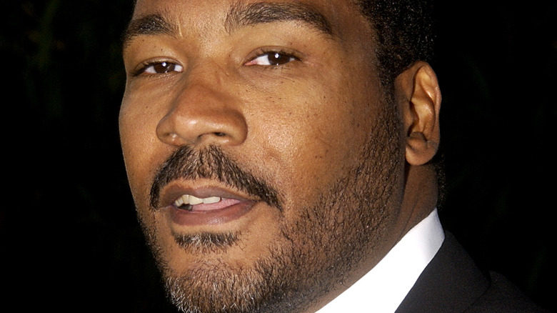 Dexter Scott King smiles in close-up