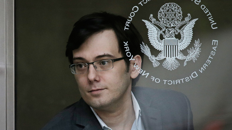 Martin Shkreli leaving court