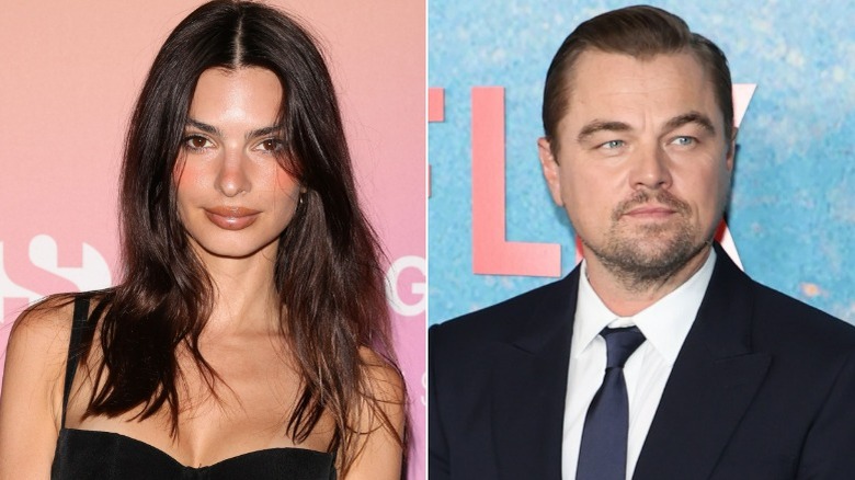 Emily Ratajkowski, Leonardo DiCaprio posing