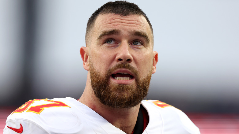 Travis Kelce with hickey