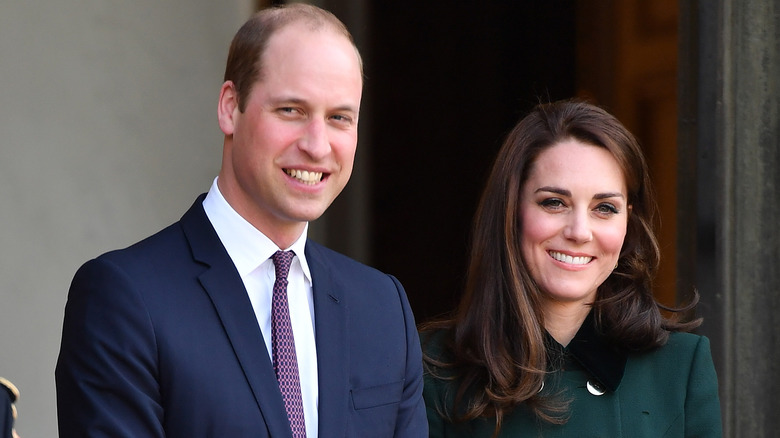 Prince William and Kate Middleton smiling