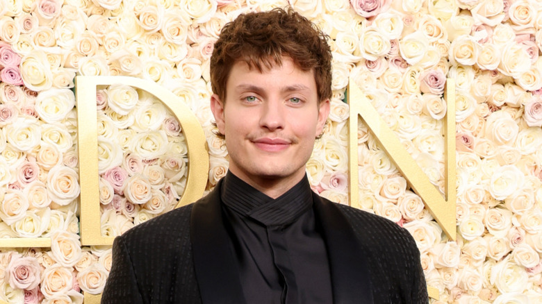 Matt Rife wearing all-black outfit at the 2025 Golden Globes