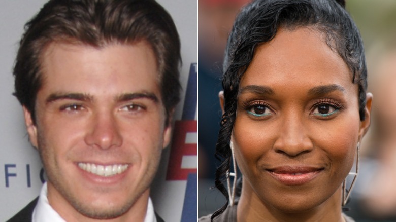 Matthew Lawrence and TLC's Chilli side by side