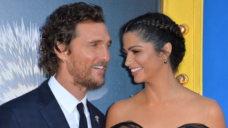 Matthew McConaughey and Camila Alves smiling