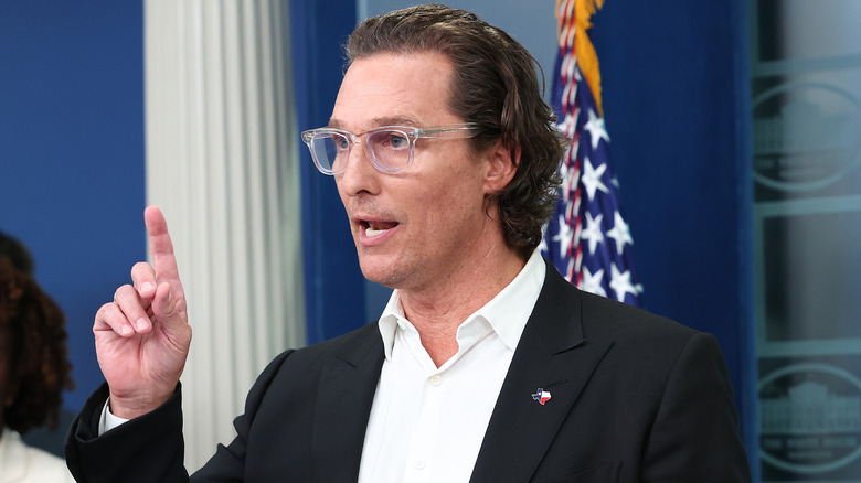 Matthew McConaughey speaks at White House